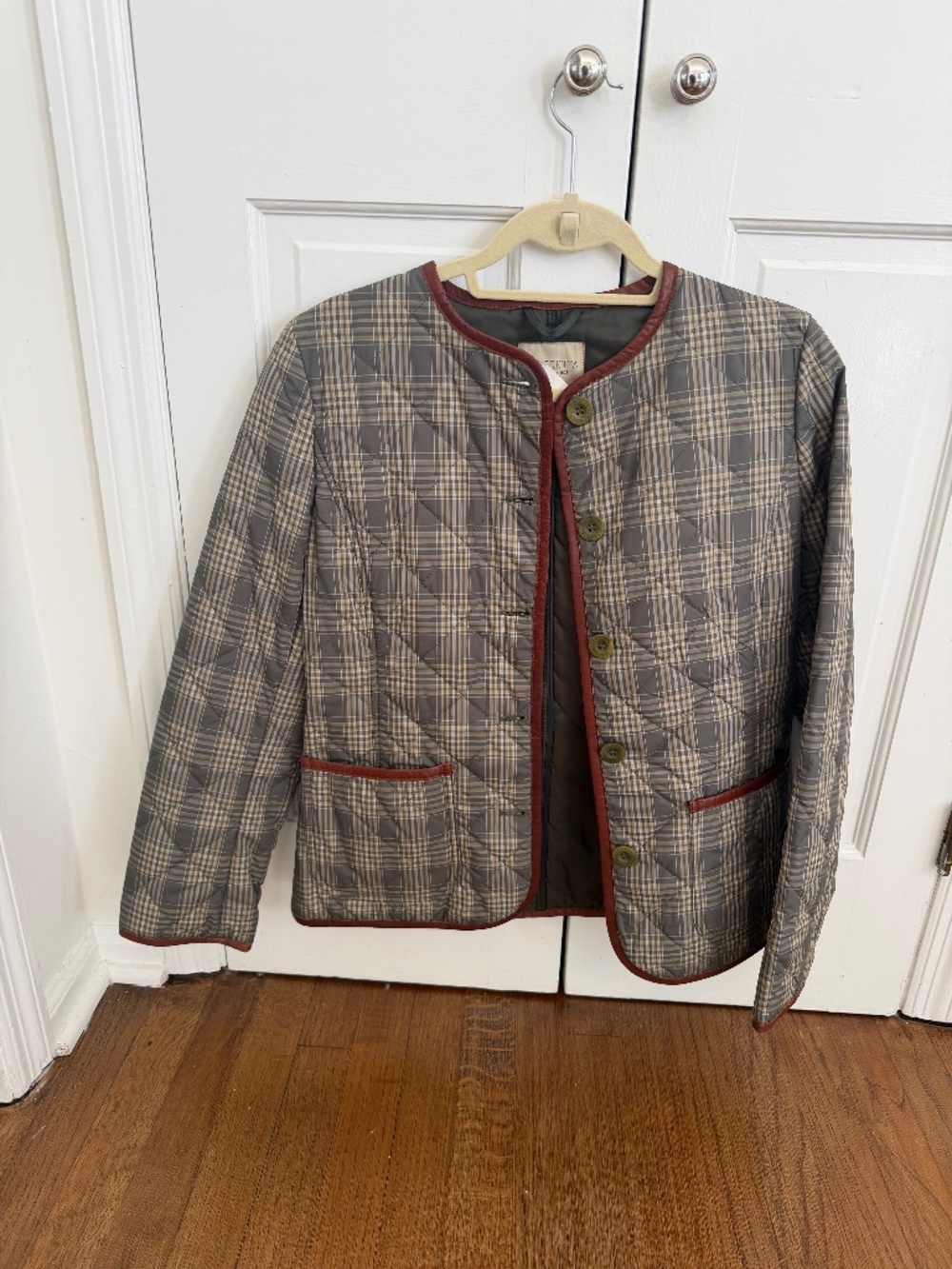 Beretta quilted plaid jacket
